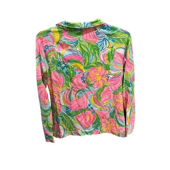 Lilly Pulitzer Women's Large Skipper Popover Multi So A Peeling UPF 50+ 1/2 Zip - Picture 7 of 7